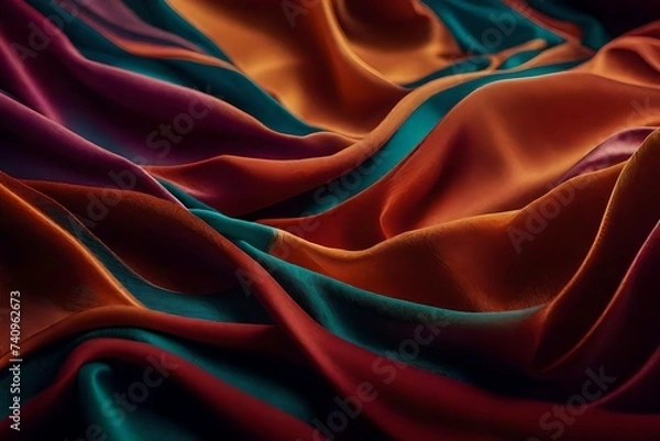 Obraz red silk background