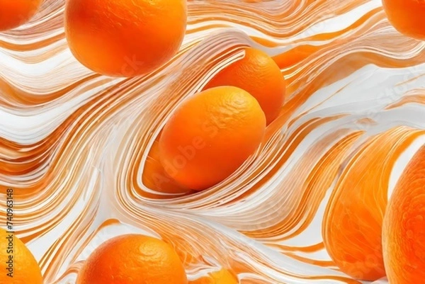 Obraz orange and white background