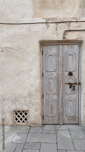 Obraz antique blue door