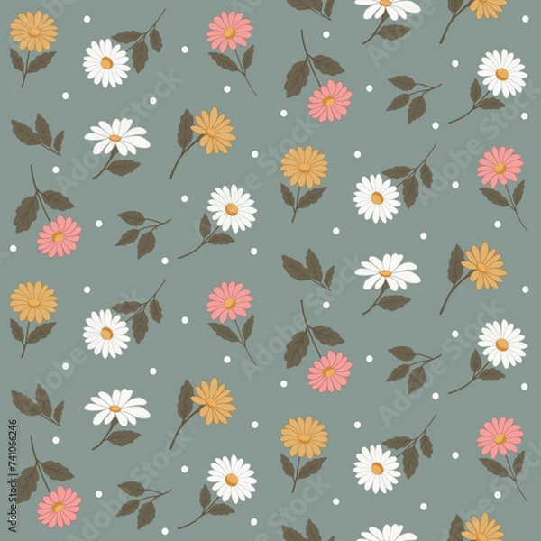 Fototapeta Floral pattern seamless vector design