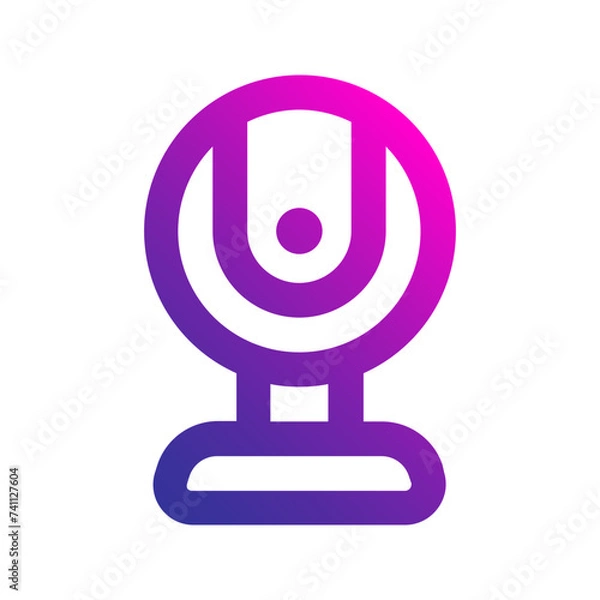 Fototapeta webcam gradient icon