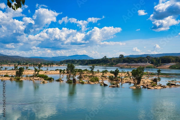 Obraz Two-Color River View Point, Ubon Ratchathani, Thailand　จุดชมวิว แม่น้ำสองสี อุบลราชธานี