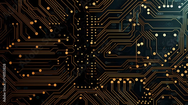 Obraz Circuit board background, technology and science concept background