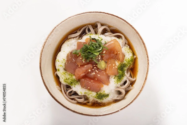 Obraz まぐろの山かけそば　（冷やし蕎麦）