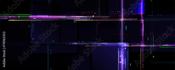 Fototapeta Background of cyber network, communication, digital link and future high technology board.