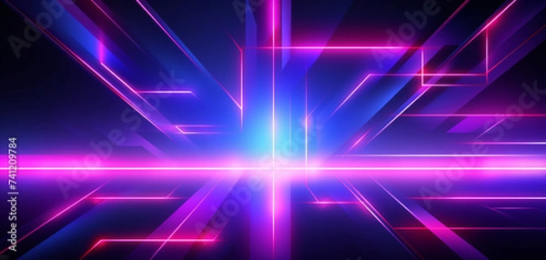 Fototapeta Abstract background with neon lights