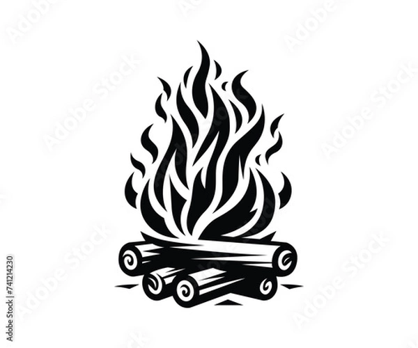 Fototapeta Campfire Vector
