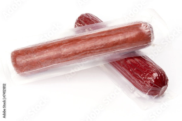 Obraz sausages in vacuum envelope