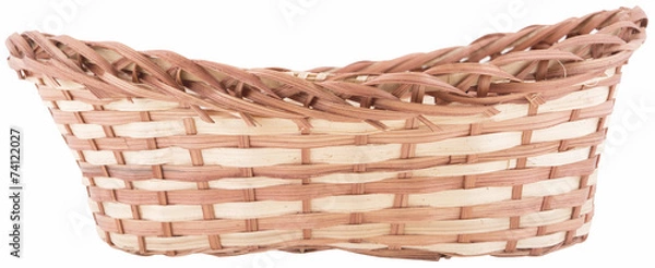 Fototapeta empty wicker basket
