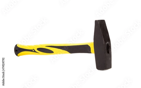 Obraz Yellow work hammer.