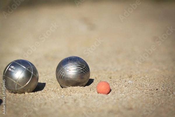 Fototapeta 2 boules de pétanque