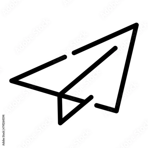 Fototapeta send Line Icon