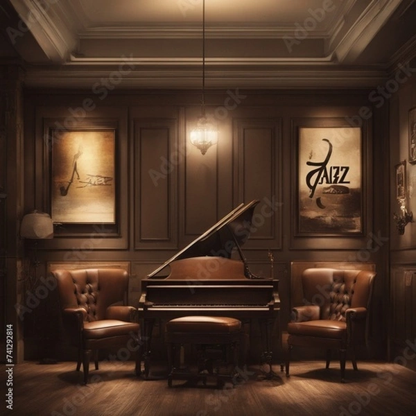 Obraz Quiet Evening: Antique Jazz Decor