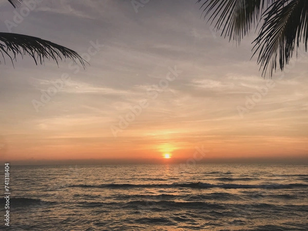 Obraz sunset on the beach