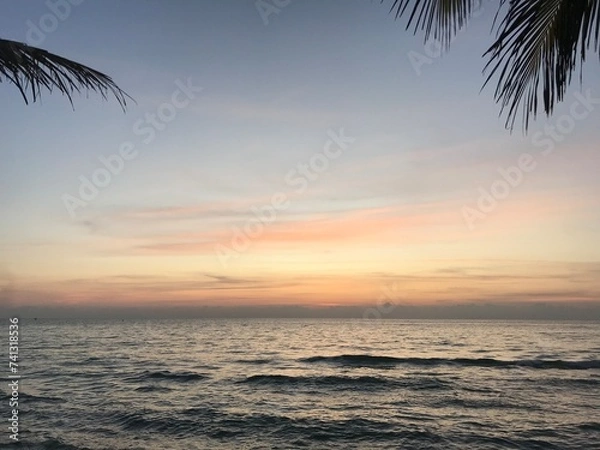 Obraz sunset on the beach