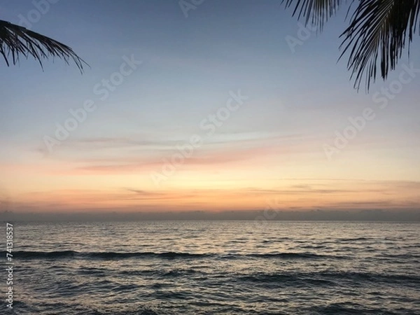 Obraz sunset on the beach