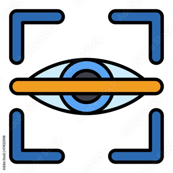 Fototapeta Eye Scanner Icon