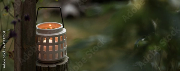 Fototapeta lantern in the garden