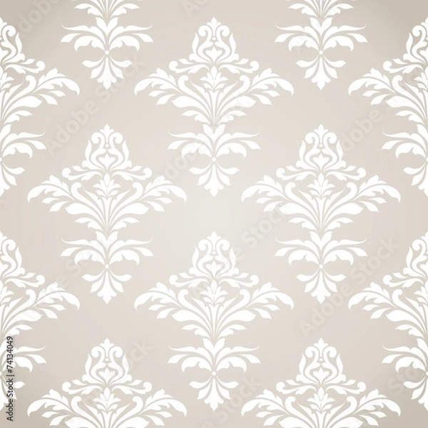 Fototapeta Seamless damask pattern.