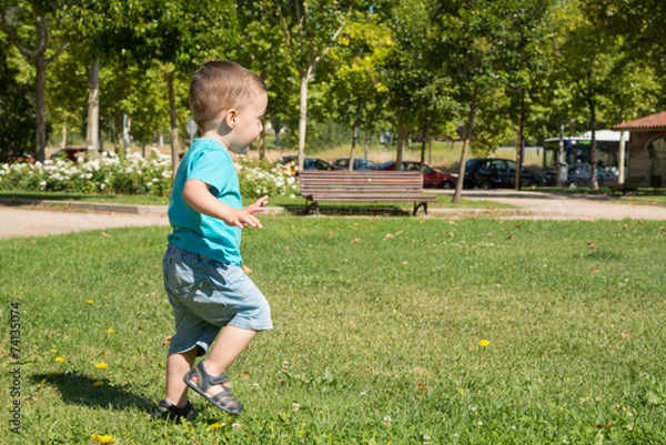 Obraz child running