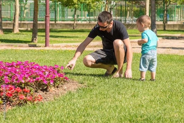 Obraz learning in the park