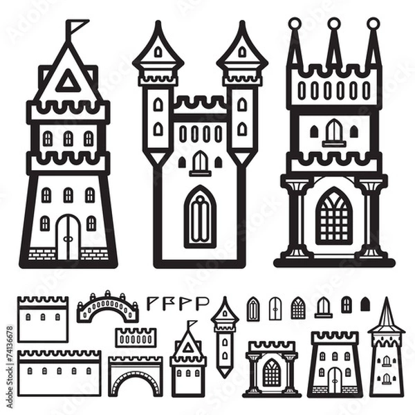 Obraz Castle Vintage Vector
