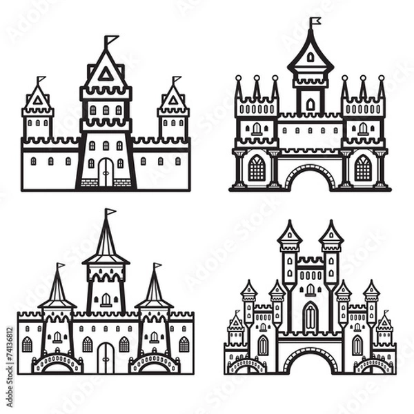 Obraz Castle Vintage Vector