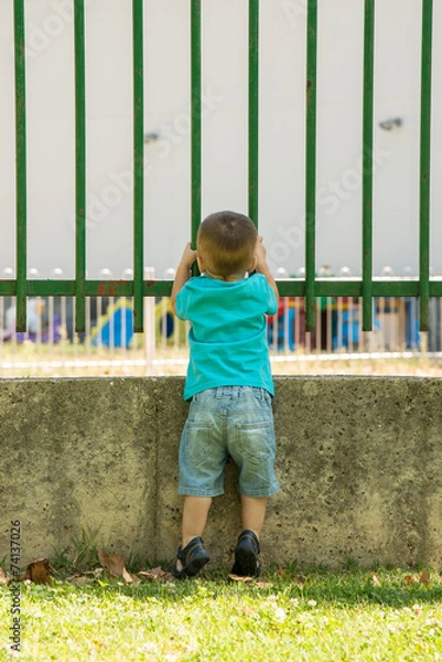 Obraz looking through the fence