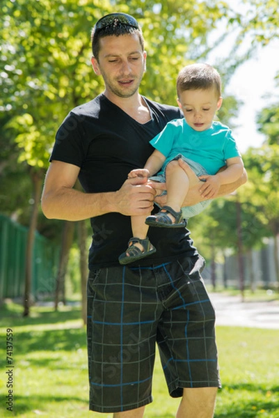 Obraz man and child