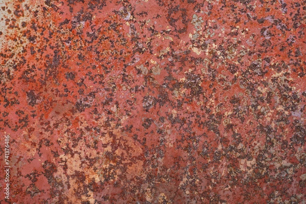 Fototapeta The zinc sheets that are rusty are full.