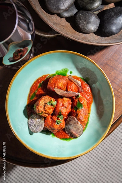 Obraz meat balls with tomato