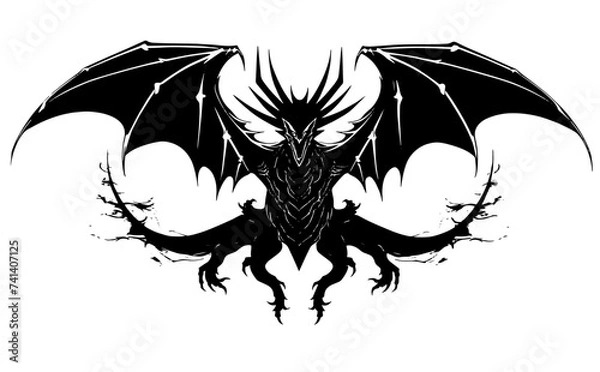 Obraz black and white skull