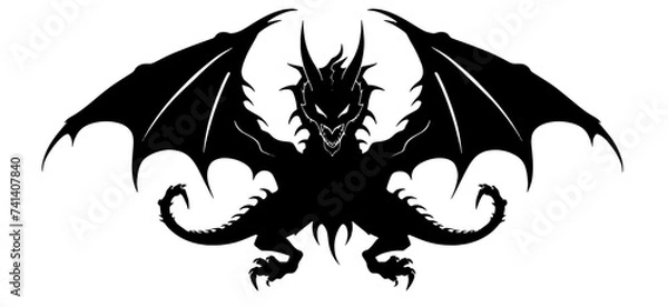 Obraz black and white tattoo