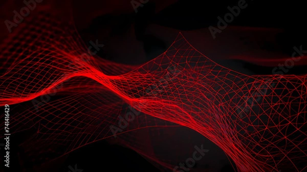 Fototapeta Grid texture background, abstract digital background, big data visualization