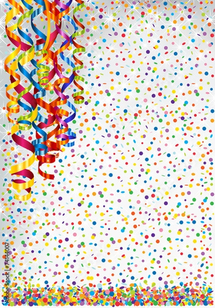 Obraz Background with lights and serpentine