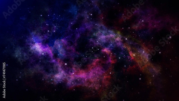 Obraz Galaxy space nebula background