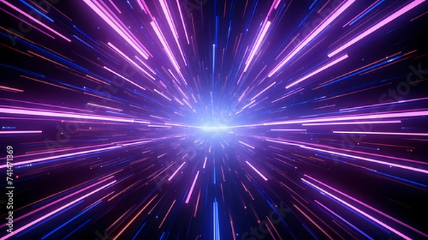 Fototapeta Abstract explosion background, radiant abstract vector explosion of bright colors