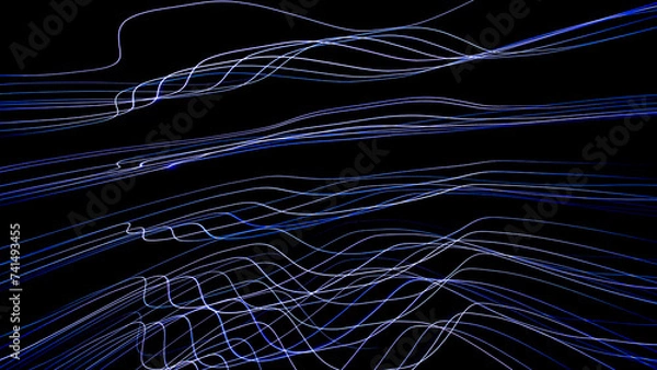 Obraz Sound waves in the dark