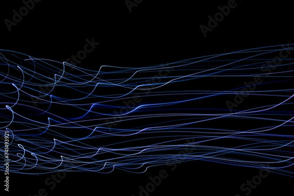 Obraz Sound waves in the dark