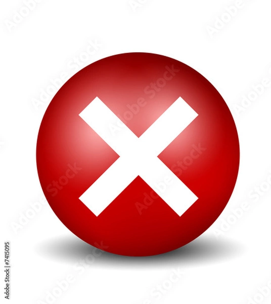 Obraz Cross Icon - red