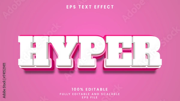 Obraz Hyper editable text effect	