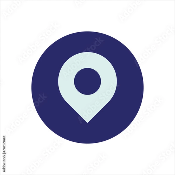 Fototapeta map pointer icon