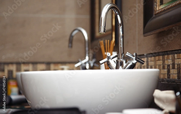 Fototapeta Sink with taps