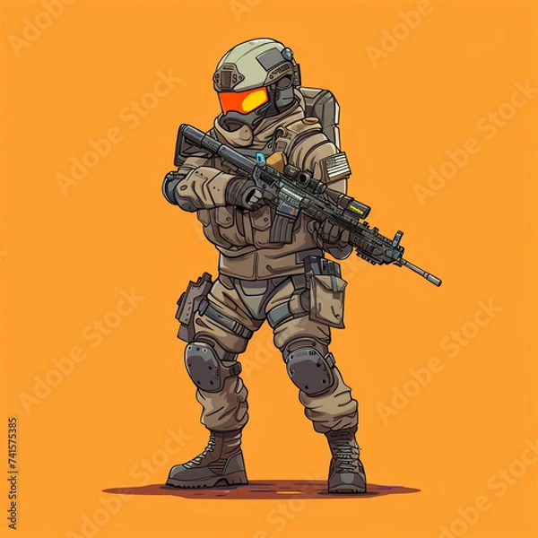 Obraz soldier in uniform