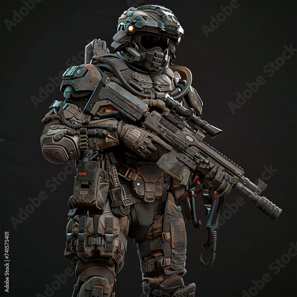 Obraz soldier in uniform