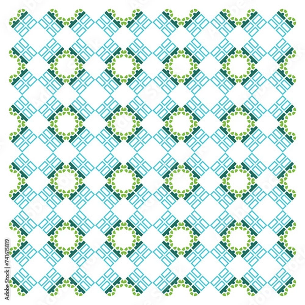 Fototapeta Creative ethnic style vector seamless pattern