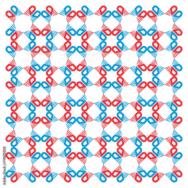 Fototapeta Creative ethnic style vector seamless pattern
