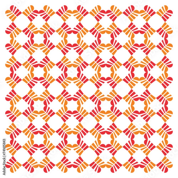 Fototapeta Creative ethnic style vector seamless pattern