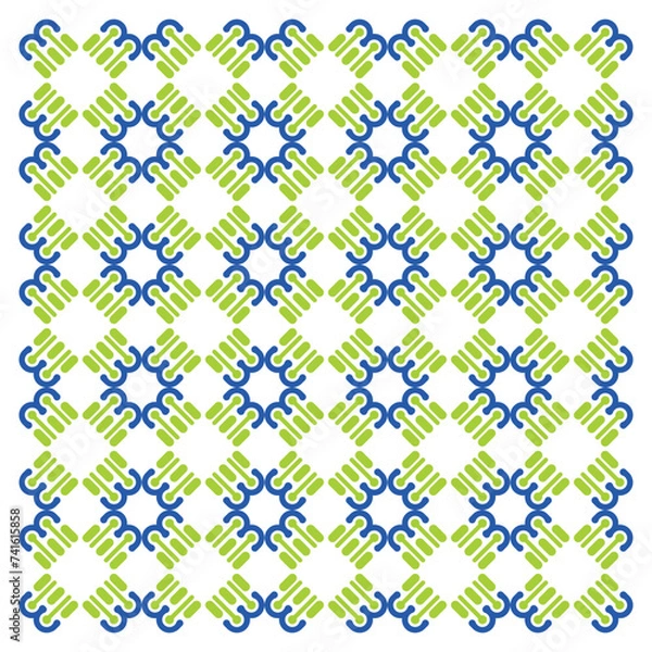 Fototapeta Creative ethnic style vector seamless pattern