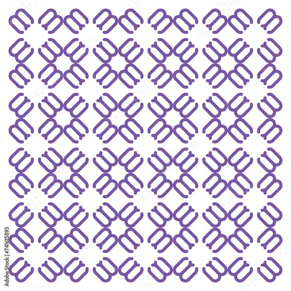 Fototapeta Creative ethnic style vector seamless pattern
